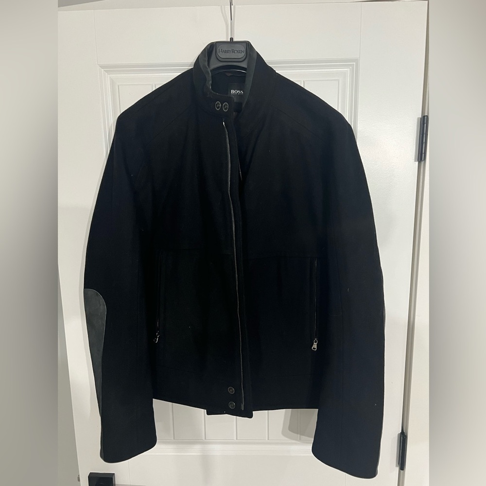 Hugo boss mandarin collar coat